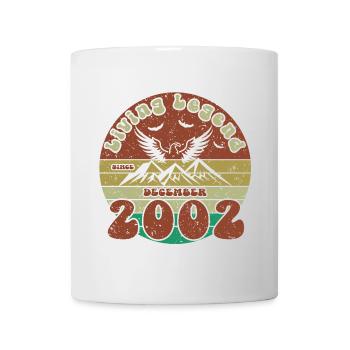 22ème anniversaire Légende vivante depuis VIN 12/2002 - Mug blanc - blanc - Devant