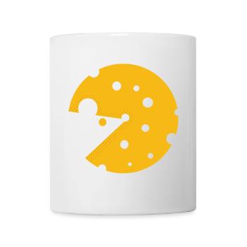 Käse oder eine Maus in dieser lustigen optischen Täuschung - Tasse - Weiß - Vorne