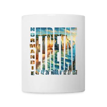 ETRETAT NORMANDY FRANCE - Mug - white - Front