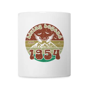 70e anniversaire Légende vivante depuis VIN 1954 - Mug blanc - blanc - Devant