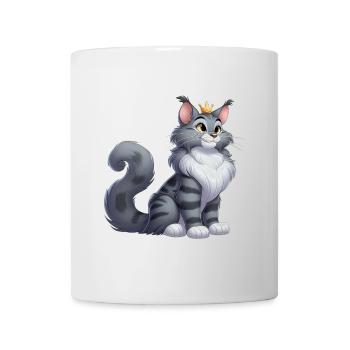 Maine Coon Königin - Tasse - Weiß - Vorne