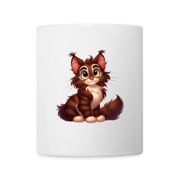 Maine Coon 8 - Tasse - Weiß - Vorne