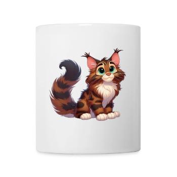 Maine Coon 4 - Tasse - Weiß - Vorne