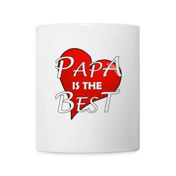 PAPA IS THE BEST - Tasse - Weiß - Vorne