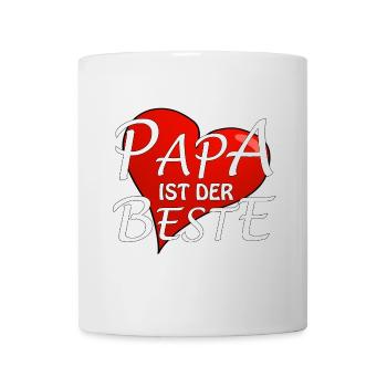 PAPA IST DER BESTE - Tasse - Weiß - Vorne