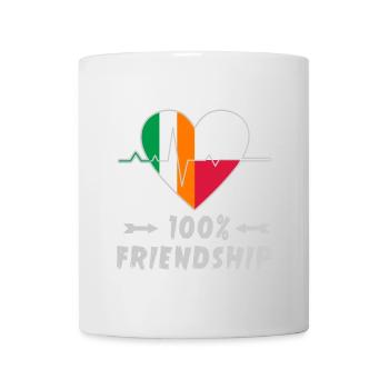 L'Irlande et la Pologne : amitié à 100 % - Mug blanc - blanc - Devant