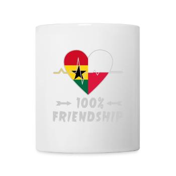 Ghana and Poland 100% friendship - Mug - white - Front