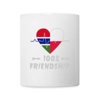 Gambia and Poland 100% friendship - Mug - white - Front