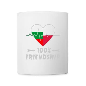 Bulgaria and Poland 100% friendship - Mug - white - Front