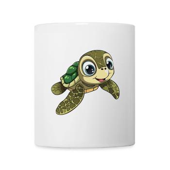 Cartoon Turtle - Cute Turtle - Kids - Mug - white - Front