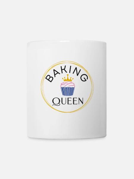Baking Queen personalisierbar - Tasse - Weiß