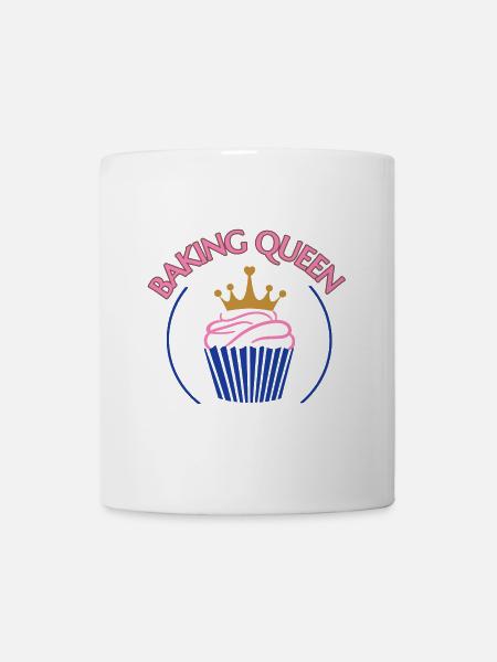 Baking Queen personalisierbar - Tasse - Weiß