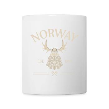 Norvège - Barbe de Viking - Mousses - Mug blanc - blanc - Devant