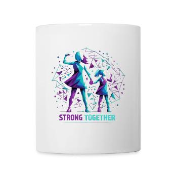 Mère Et Fille Ensemble Géométrie Forte Gesche - Mug blanc - blanc - Devant