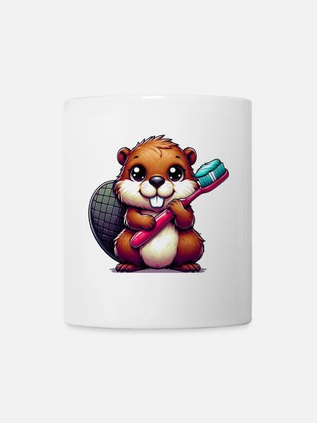 Castor - Mug blanc - blanc