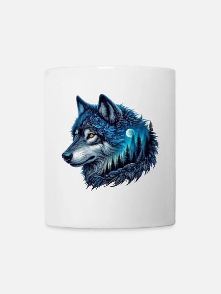 Wolf - Tasse - Weiß