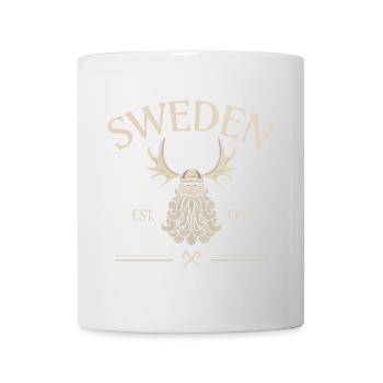 Suède - Barbe de Viking - Mousses - Mug blanc - blanc - Devant