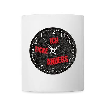 uhr - Tasse - Weiß - Vorne