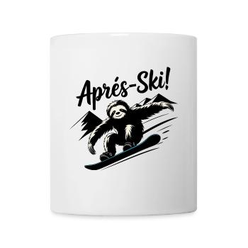 Sloth Sloth Snowboard Après Ski - Mug - white - Front