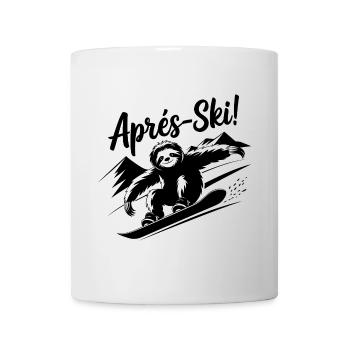 Sloth Sloth Snowboard Après Ski - Mug - white - Front
