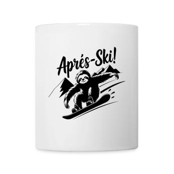 Sloth Sloth Snowboard Après Ski - Mug - white - Front