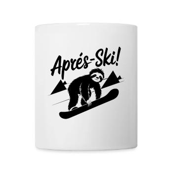 Sloth Sloth Snowboard Après Ski - Mug - white - Front