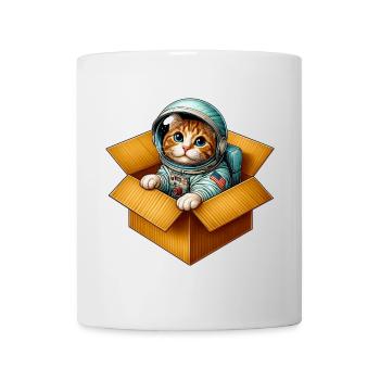 Astronaut Katze - Tasse - Weiß - Vorne