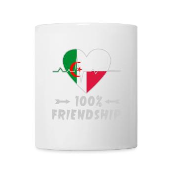 Algeria and Poland 100% friendship - Mug - white - Front