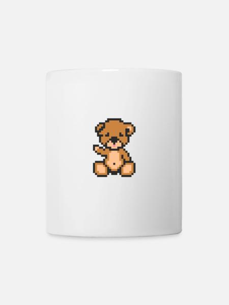 Pixel Teddy Bear - Mug - white