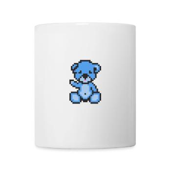 Pixel Bär Blauer Himmel - Tasse - Weiß - Vorne