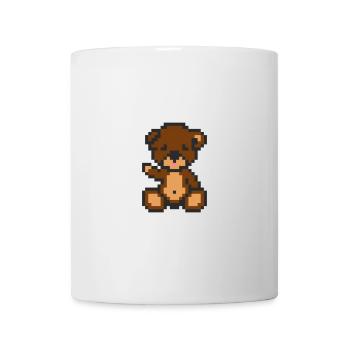 Pixel Bear Brownie - Mug blanc - blanc - Devant