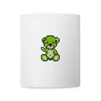 Pixel Bear Landscape - Mug blanc - blanc - Devant