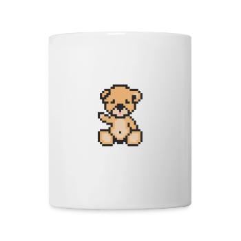 Pixel Bear Light - Mug blanc - blanc - Devant