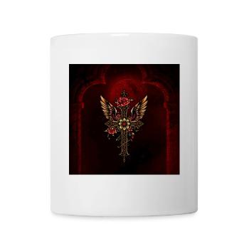 An elegant cross - Mug - white - Front