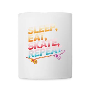 Sleep Eat Skate Repeat - Mug - white - Front