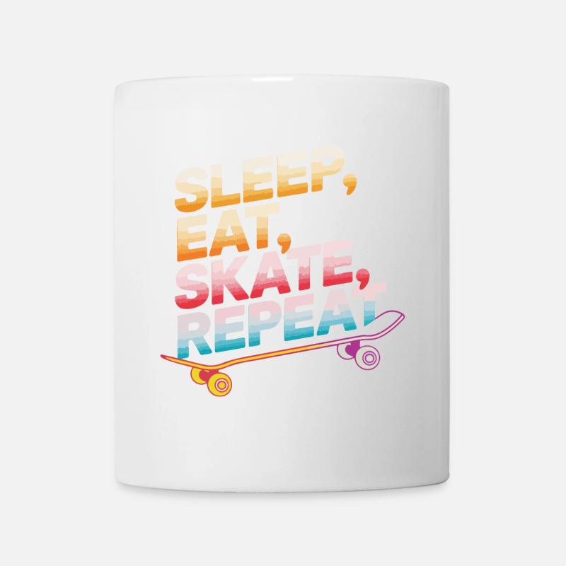 Sleep Eat Skate Repeat - Mug - white