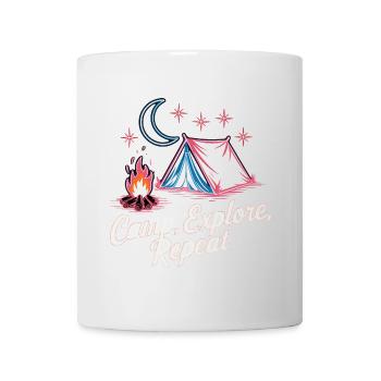Camp Explore Repeat - Mug - white - Front