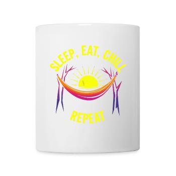 Sleep Eat Chill Repeat - Mug - white - Front