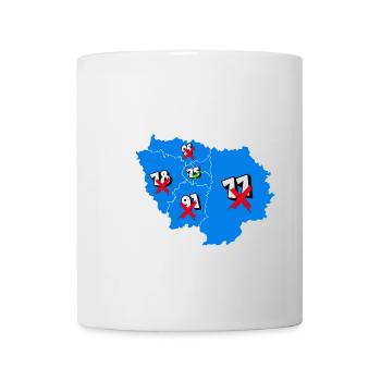 Région île de france - Mug blanc - blanc - Devant