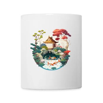 Harmonie der Natur: Eine digitale Kunst aus Tradition - Tasse - Weiß - Vorne