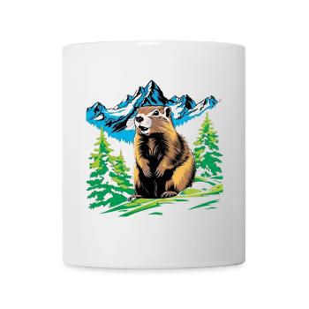 Marmot of the Alpine Mountains - Mug - white - Front