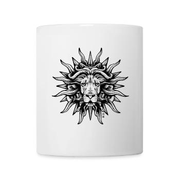 Löwe Sonne - Tasse - Weiß - Vorne