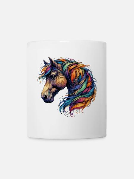 Pferd - Tasse - Weiß