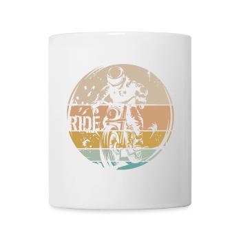 Retro Motorcyclist – Ride | Cafe Racer & Chopper - Mug - white - Front