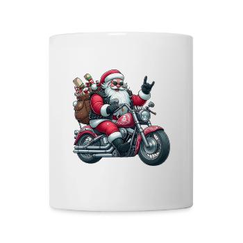 Santa Moto 5 - Mug - white - Front