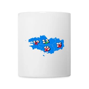 Région bretagne - Mug blanc - blanc - Devant