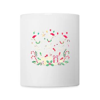 Noël festif dansant squelettes - Mug blanc - blanc - Devant