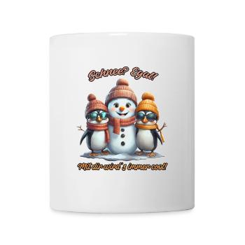 Schnee? Egal! Winterspaß mit Freunden - Tasse - Weiß - Vorne