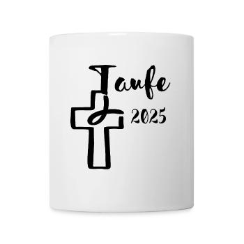 Baptism 2025 Fish Dips in Cross Baptism Gift - Mug - white - Front