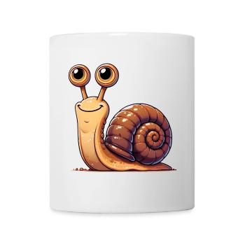 Escargot - Mug blanc - blanc - Devant